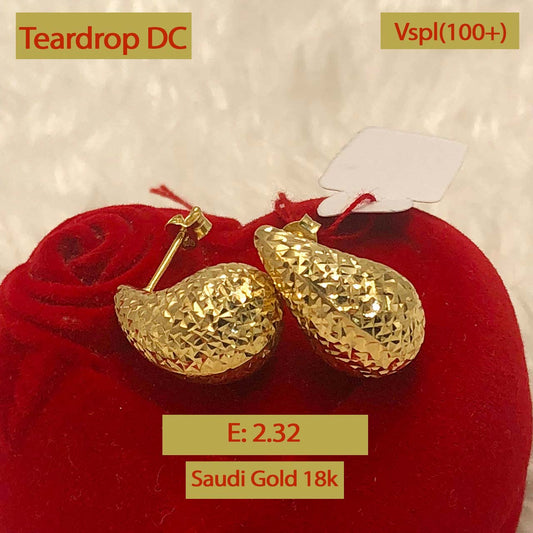 Teardrop DC Earrings 2.32g