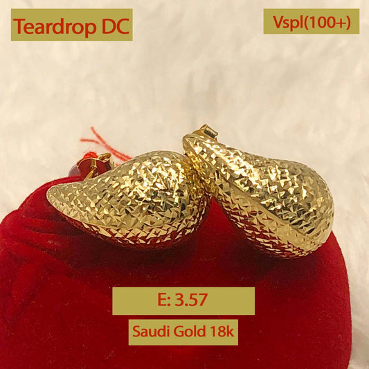 Teardrop DC Earrings 3.57g