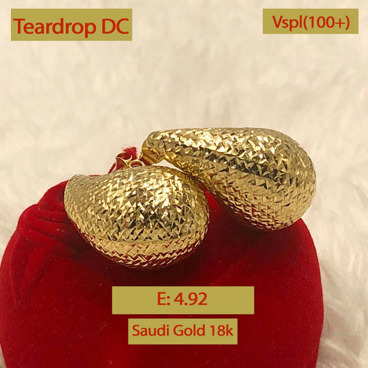 Teardrop DC Earrings 4.92g