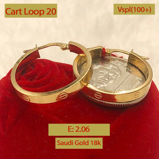 Cart Loop 20 Earrings 2.06g