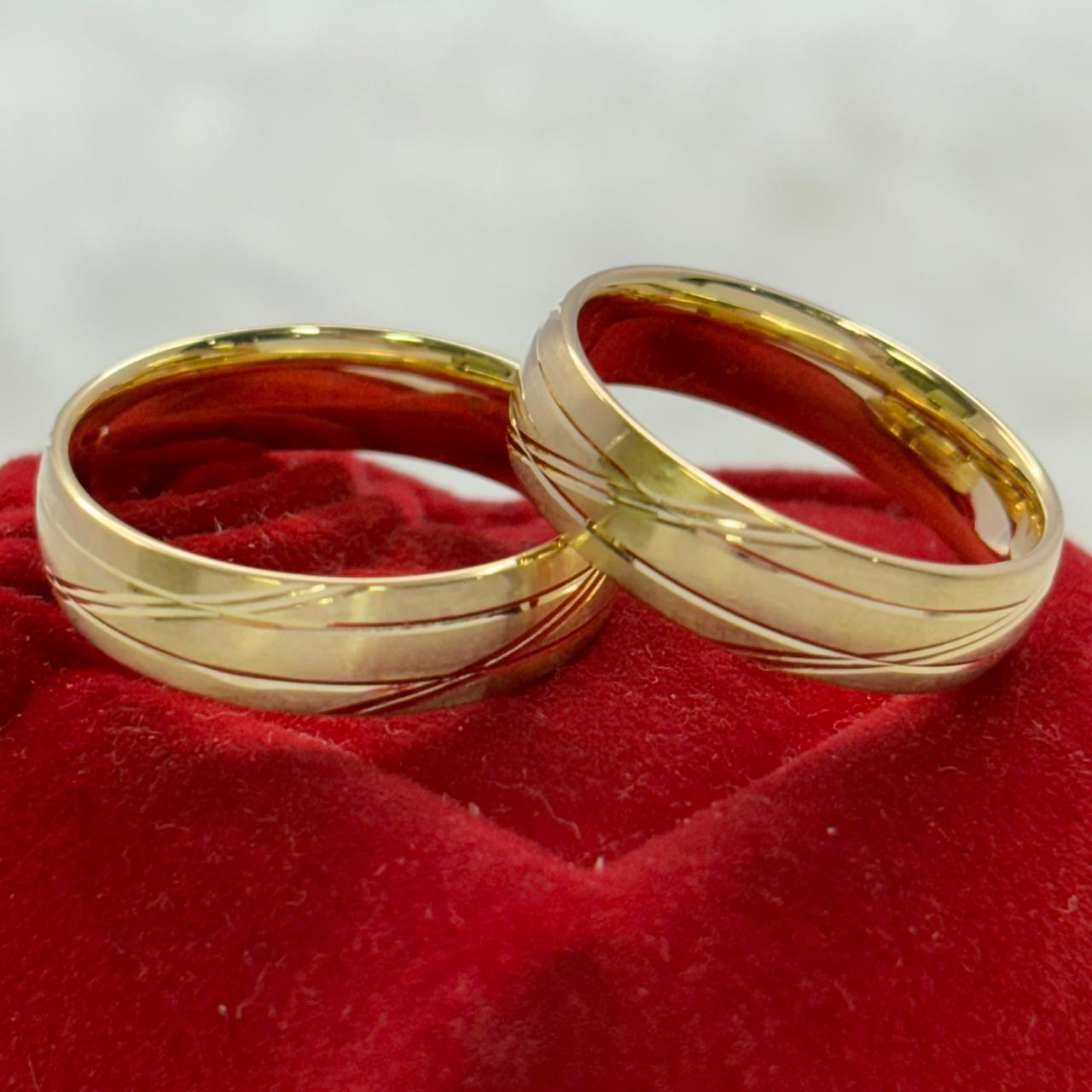 Galaxy 18K Wedding Ring in 18K Real Gold – Mirage Jewels