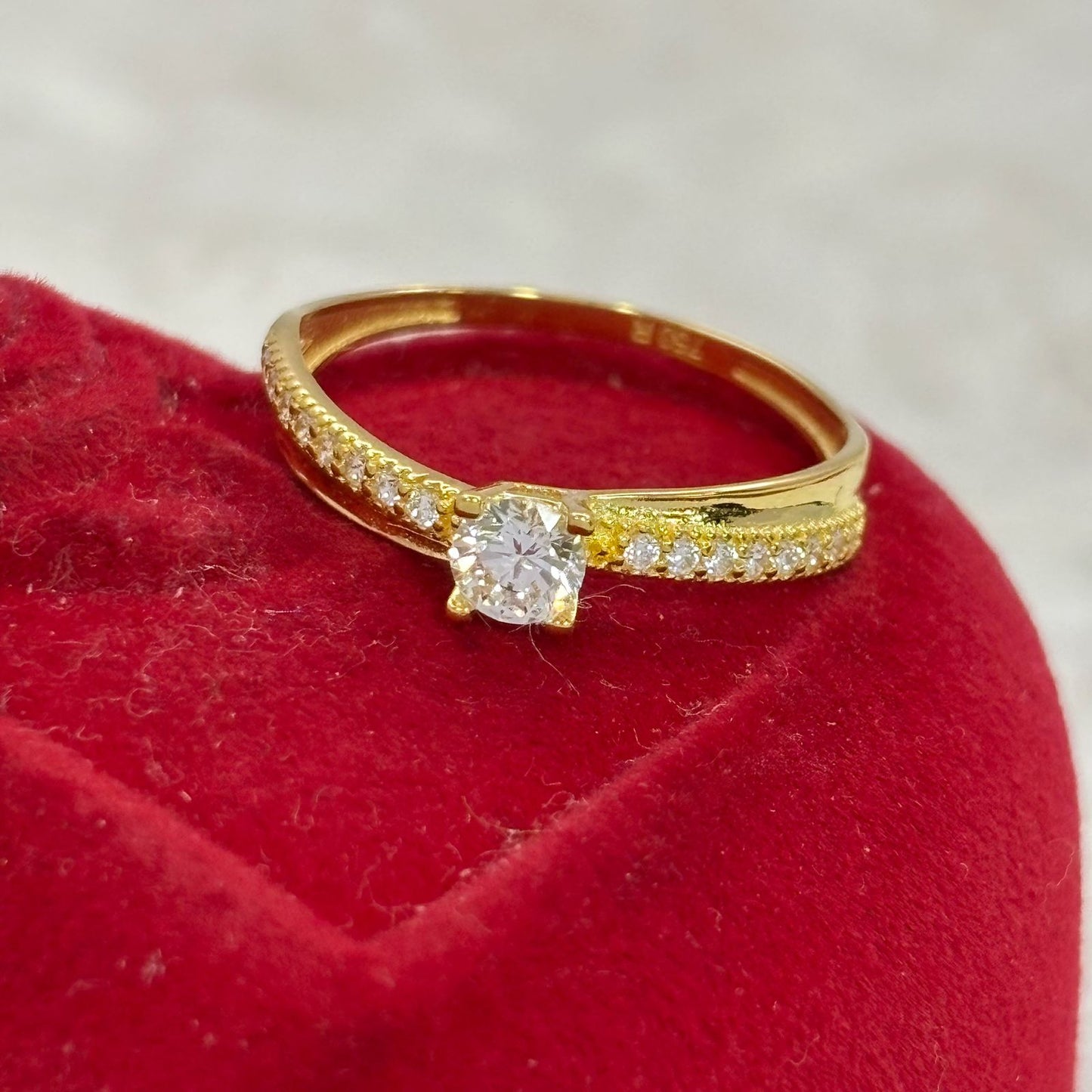 Marga 18K Ring in 18K Real Gold – Mirage Jewels