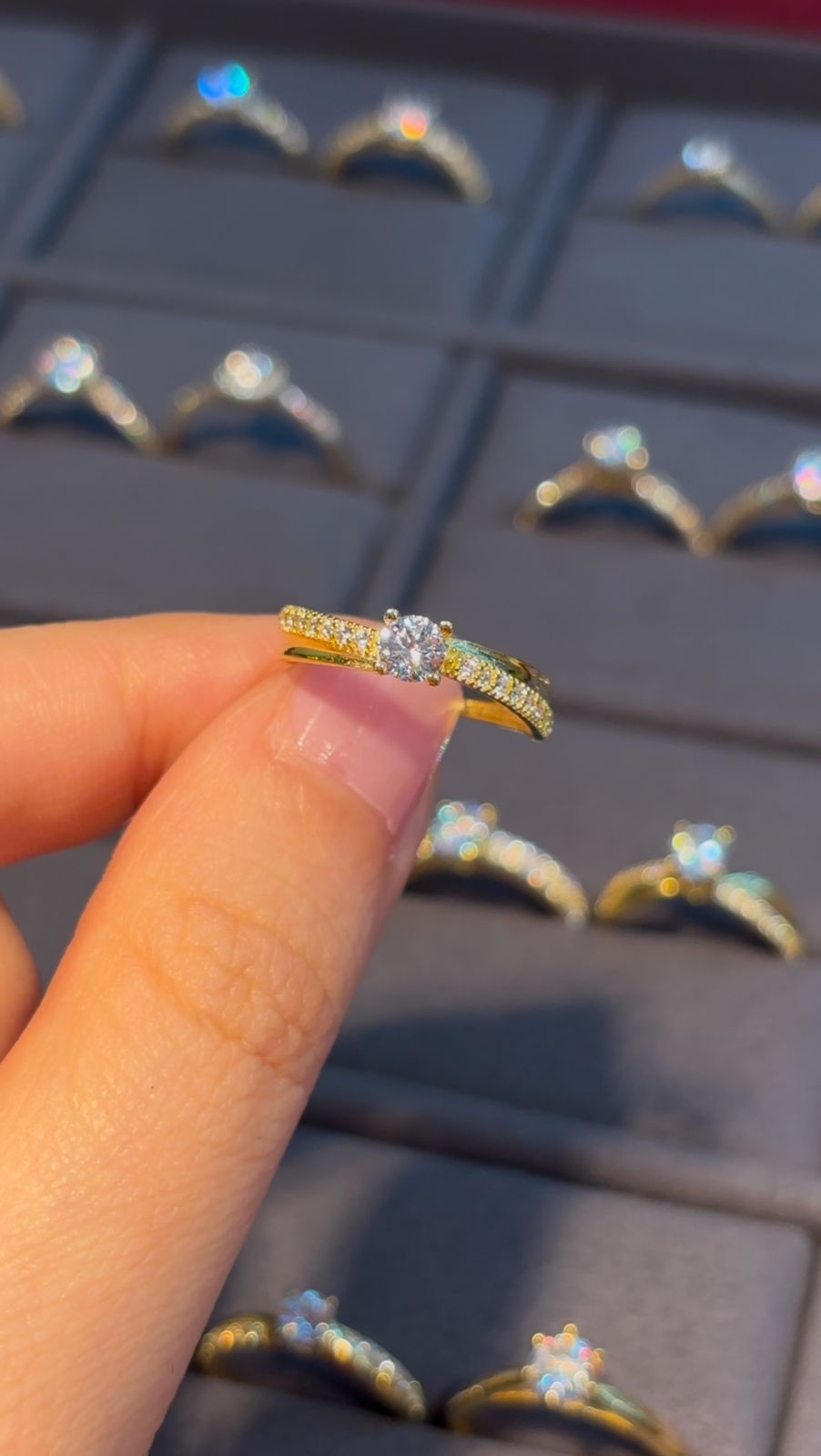 Marga 18K Ring in 18K Real Gold – Mirage Jewels