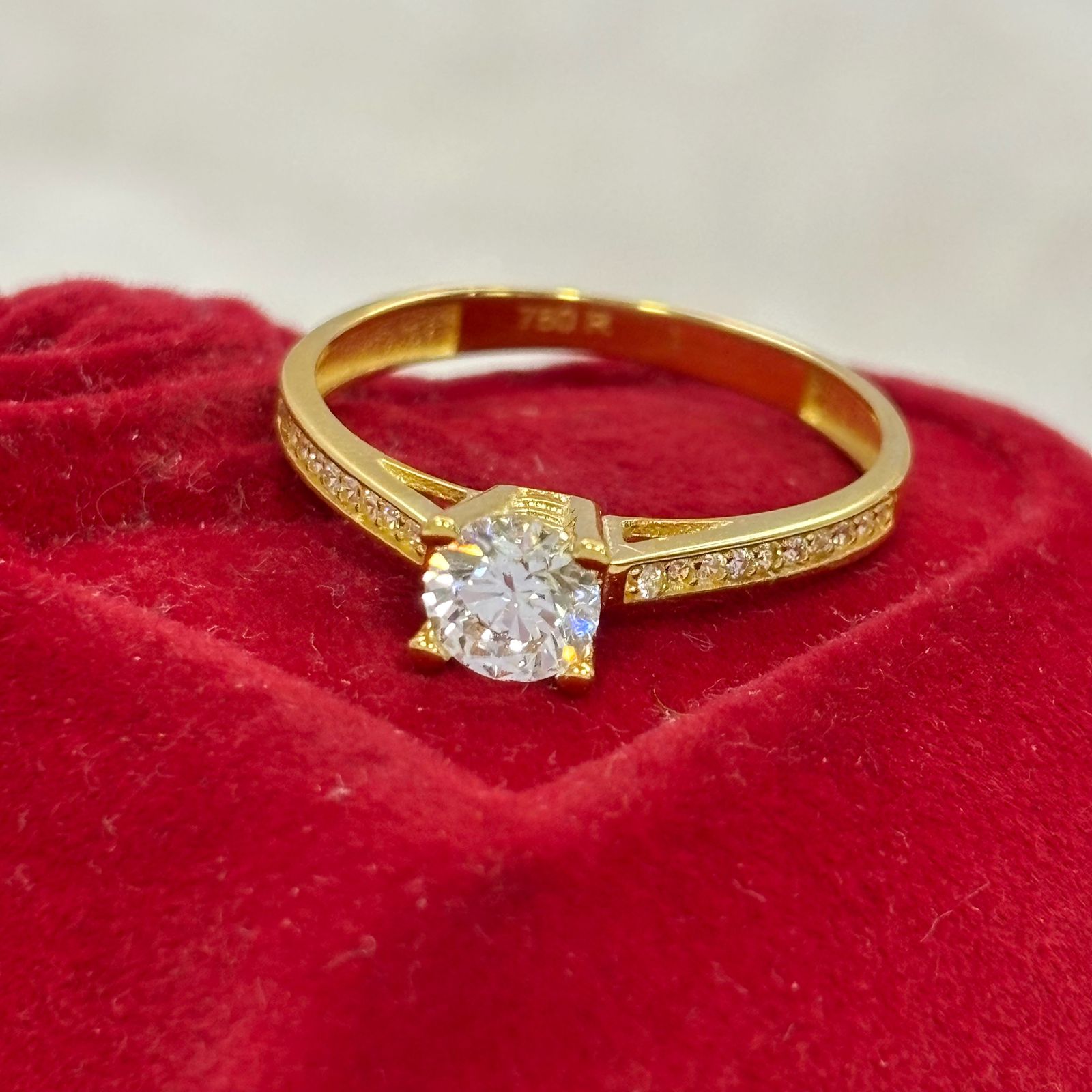 Nora 18K Ring in 18K Real Gold – Mirage Jewels