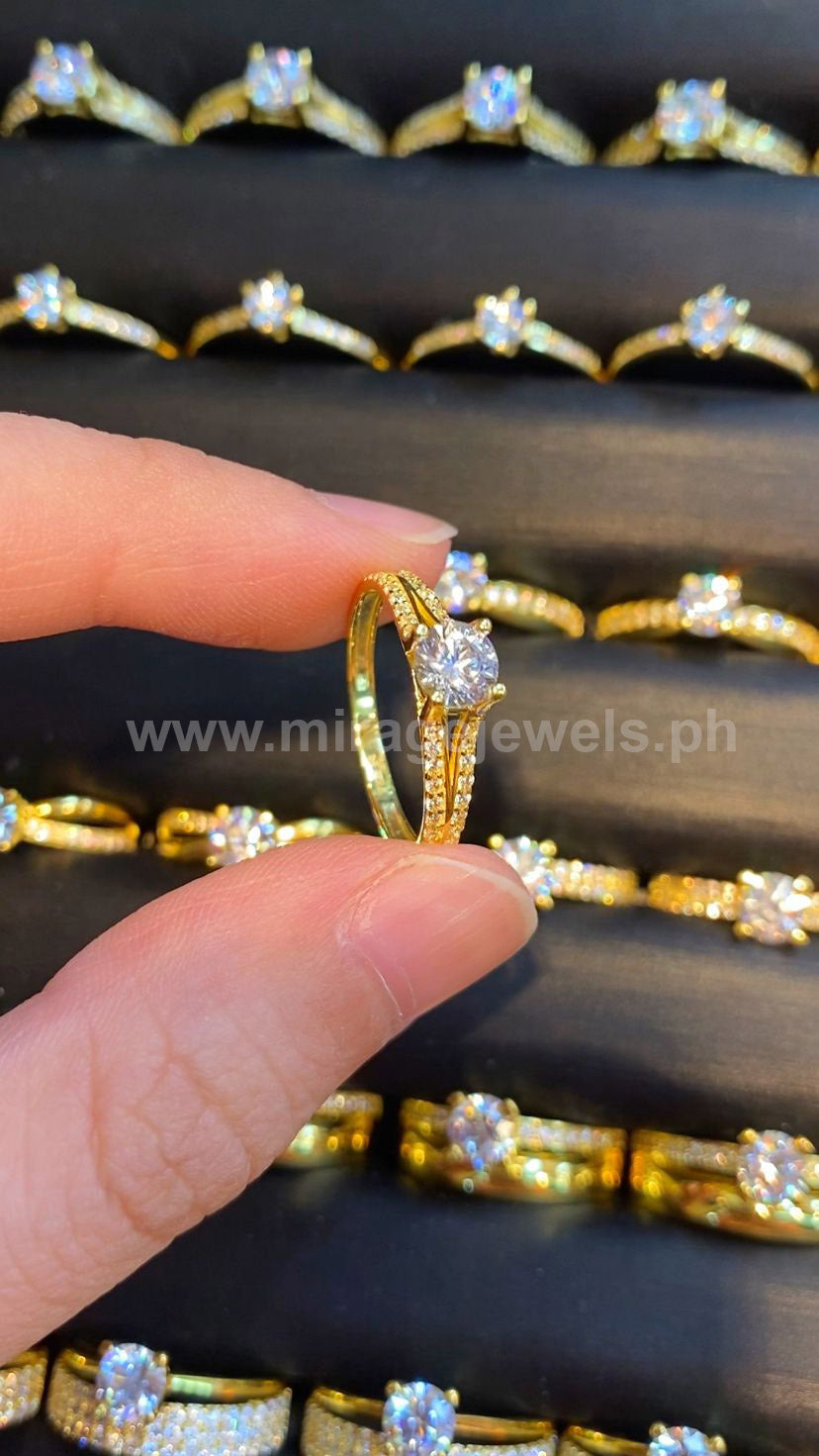 Giana 18K Ring in 18K Real Gold – Mirage Jewels