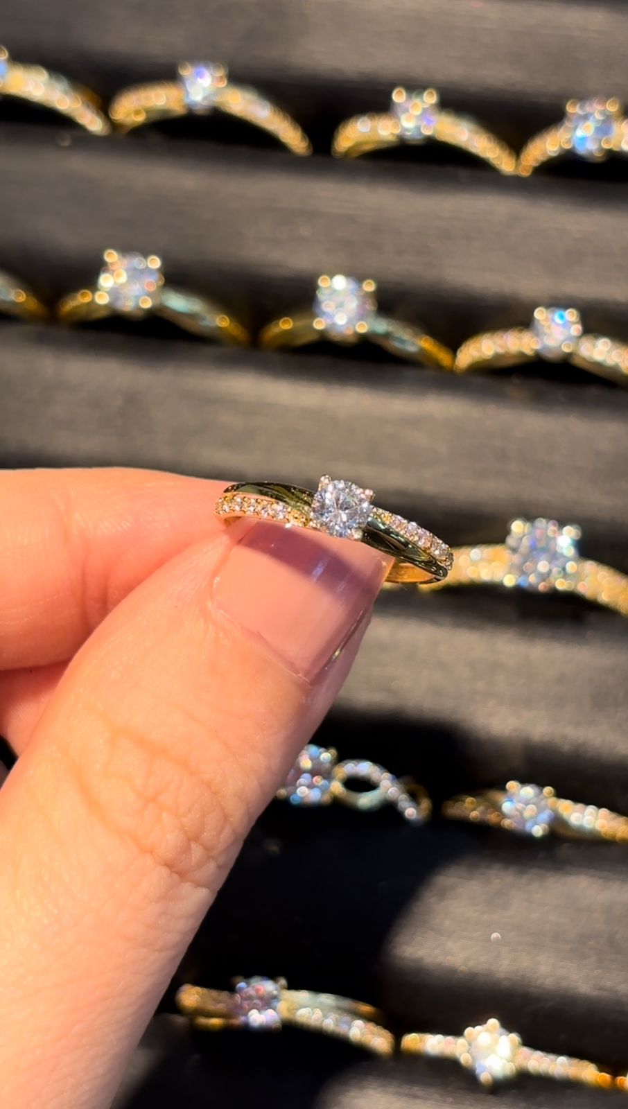 Mindy 18K Ring in 18K Real Gold – Mirage Jewels