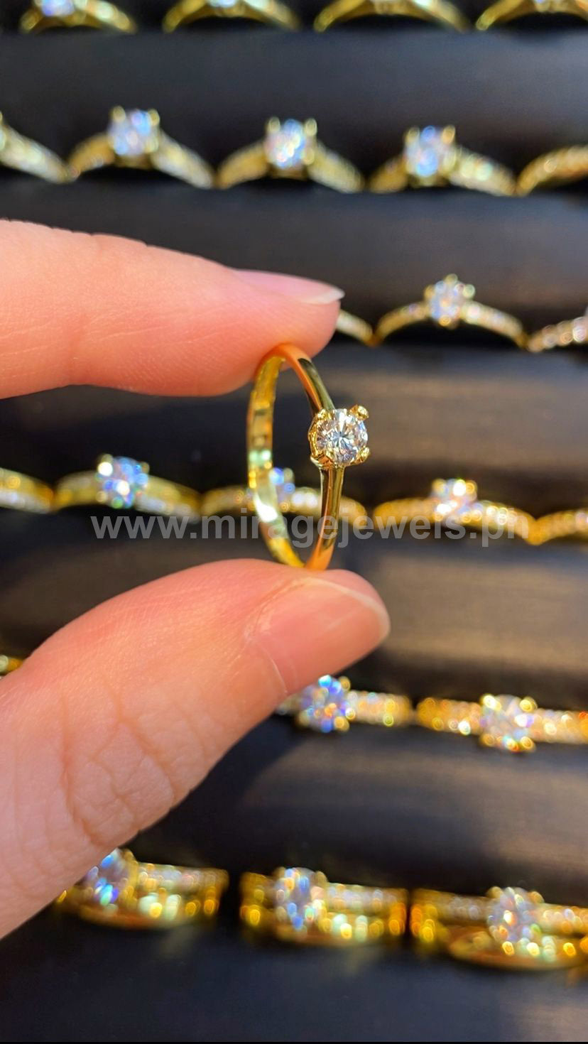 Jaren 18K Ring in 18K Real Gold – Mirage Jewels