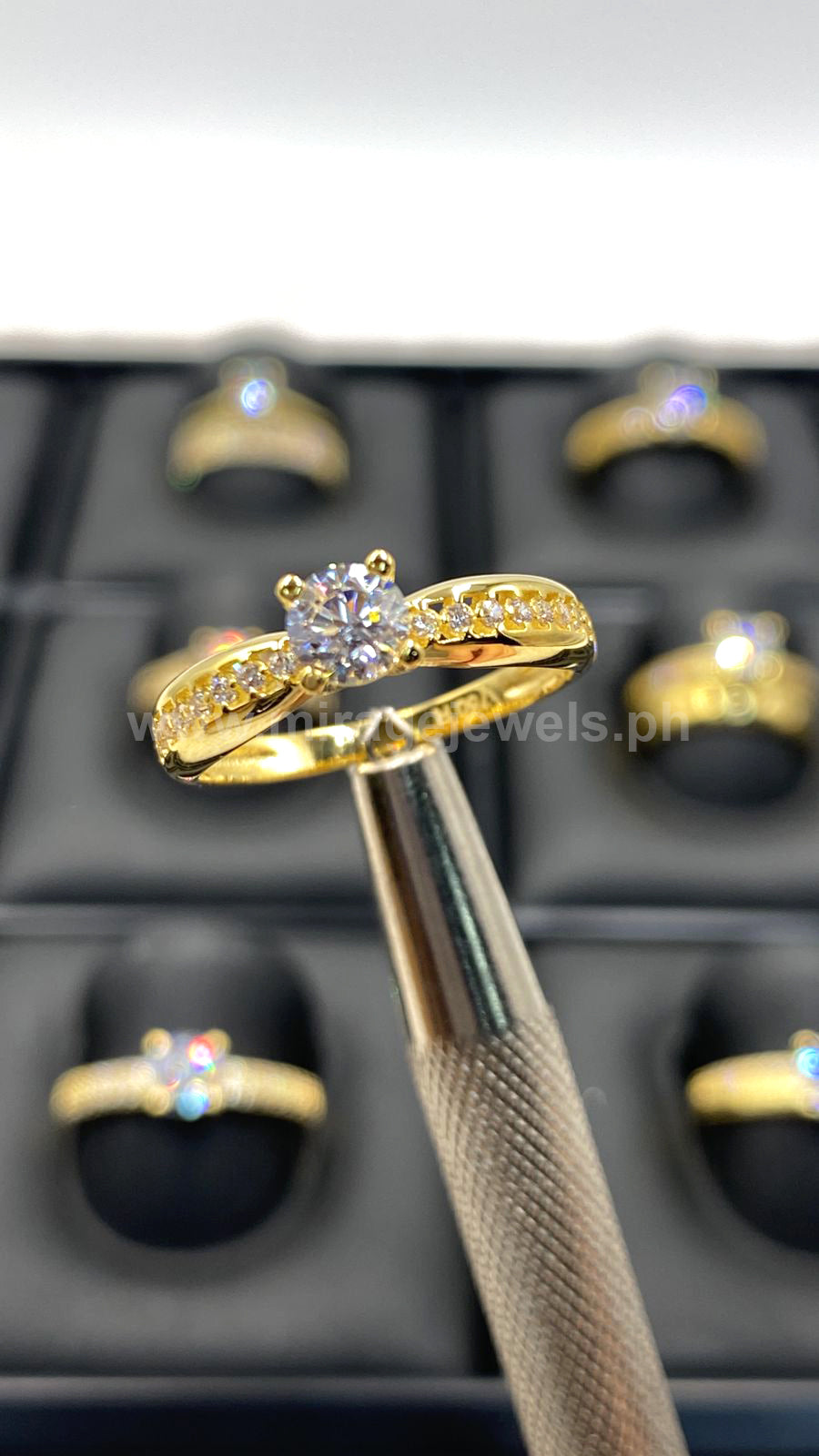 Corin 18K Ring in 18K Real Gold – Mirage Jewels