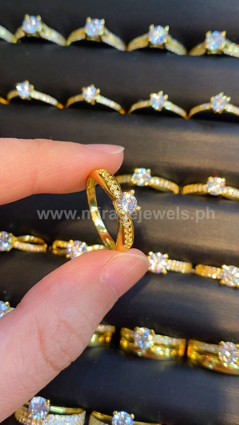 Corin 18K Ring in 18K Real Gold – Mirage Jewels