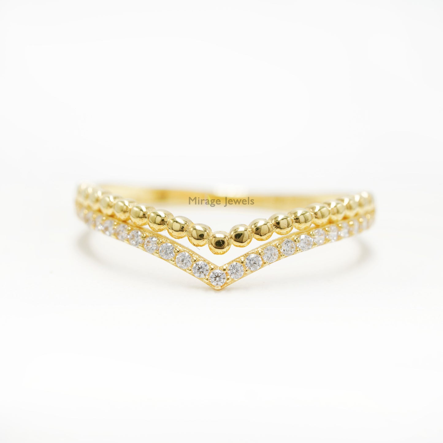 Wishy Wishbone 18K Ring in 18K Real Gold – Mirage Jewels