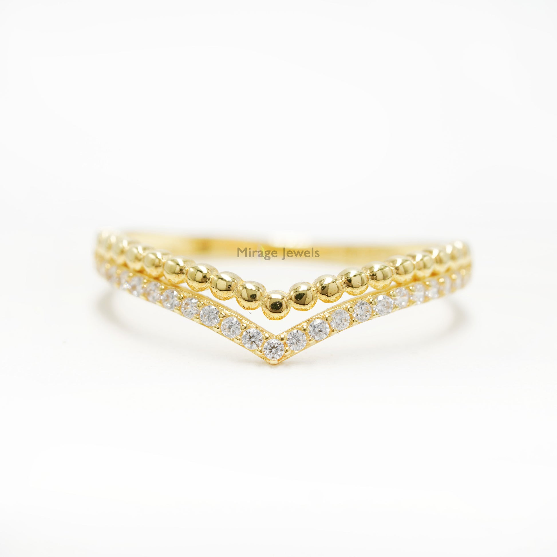 Wishy Wishbone 18K Ring in 18K Real Gold – Mirage Jewels