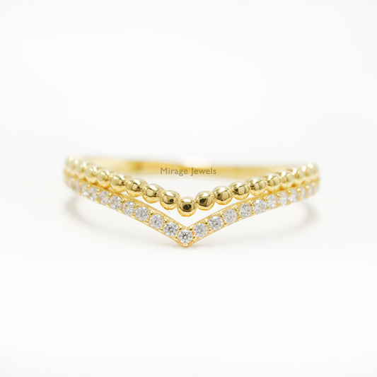 Wishy Wishbone 18K Ring in 18K Real Gold – Mirage Jewels