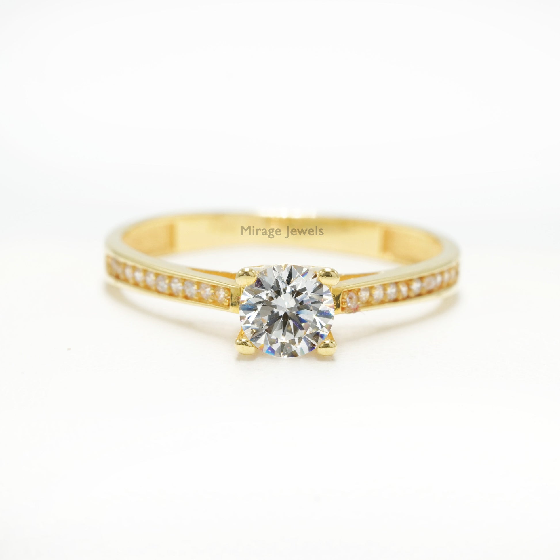 Nora 18K Ring in 18K Real Gold – Mirage Jewels