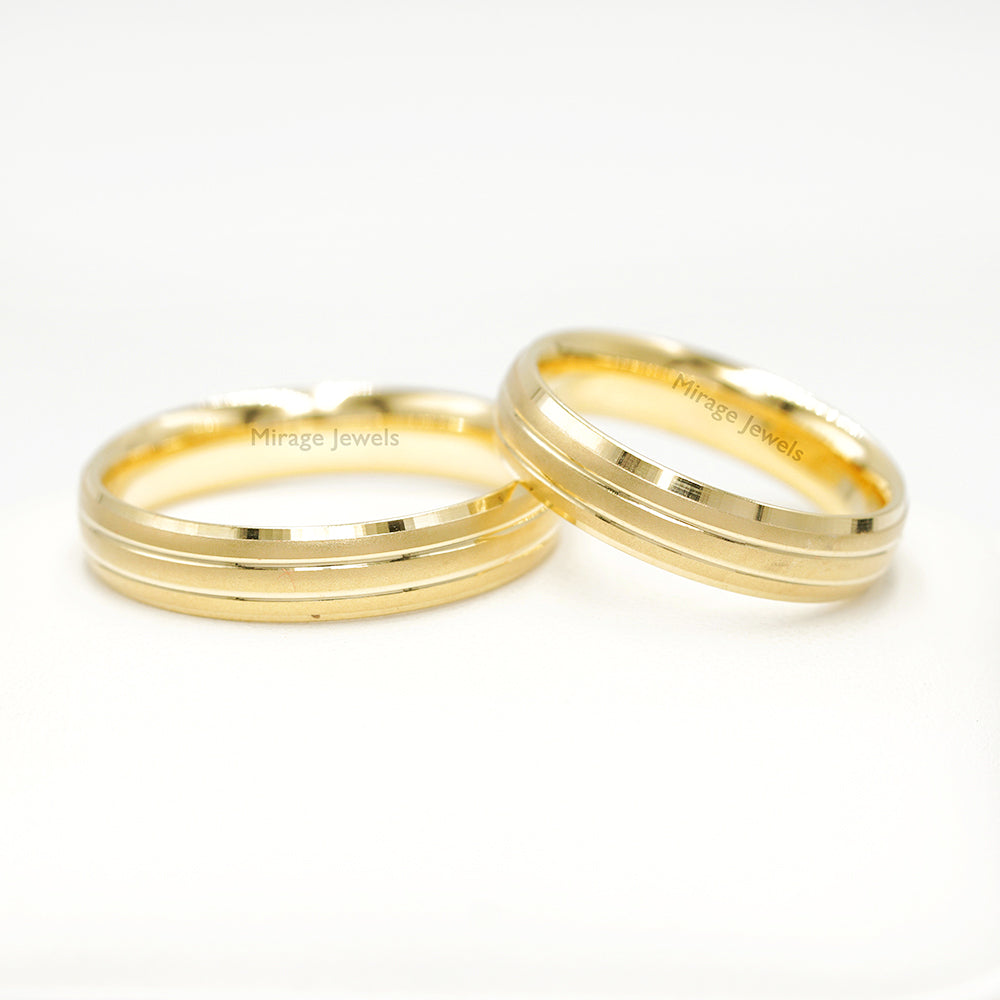 Loyal 18K Wedding Ring in 18K Real Gold – Mirage Jewels