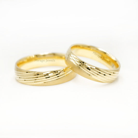 Unity 18K Wedding Ring in 18K Real Gold – Mirage Jewels