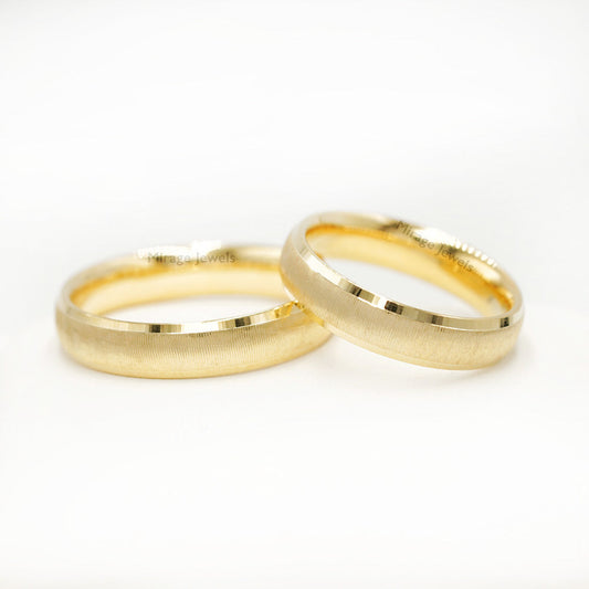 Radiant 18K Wedding Ring in 18K Real Gold – Mirage Jewels
