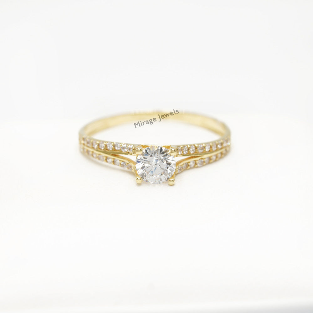 Giana 18K Ring in 18K Real Gold – Mirage Jewels