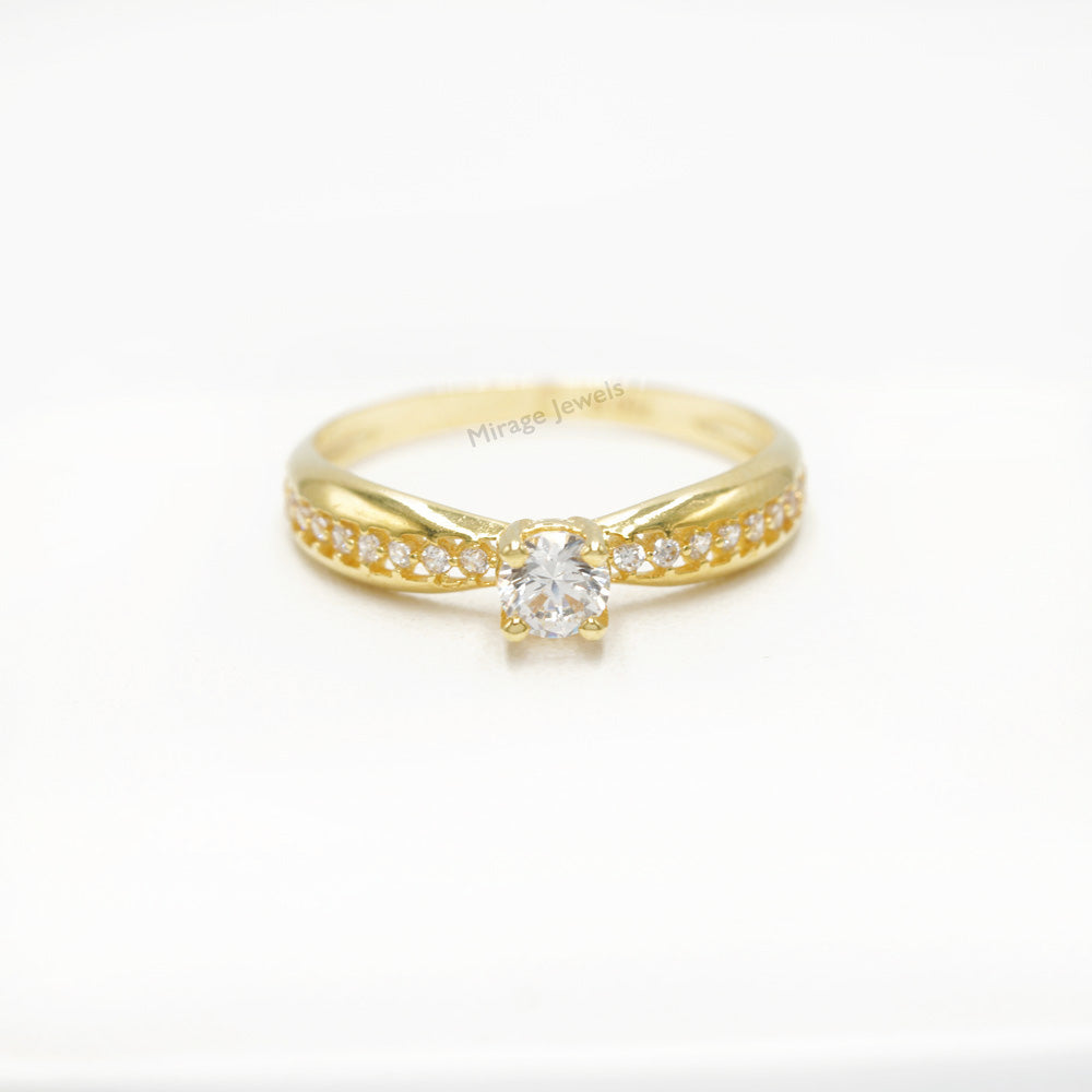 Corin 18K Ring in 18K Real Gold – Mirage Jewels