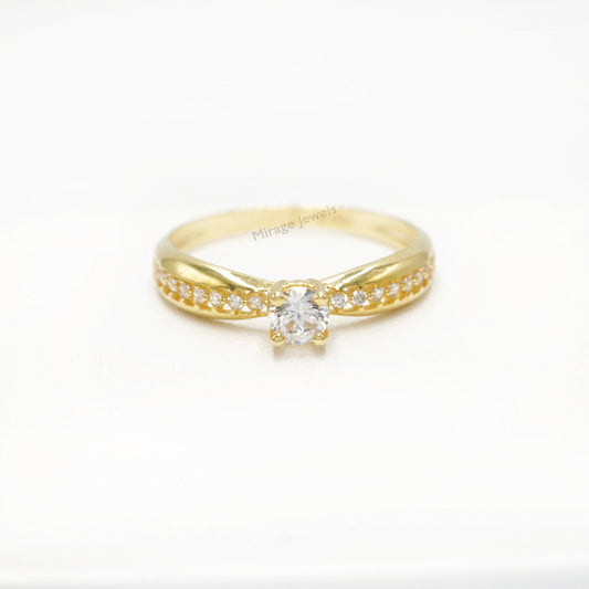 Corin 18K Ring in 18K Real Gold – Mirage Jewels