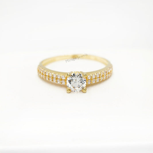 Nisan 18K Ring in 18K Real Gold – Mirage Jewels