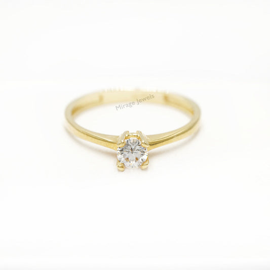 Jaren 18K Ring in 18K Real Gold – Mirage Jewels