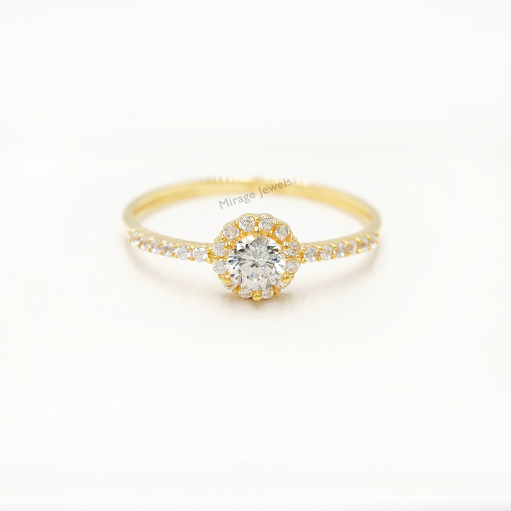 Dane 18K Ring in 18K Real Gold – Mirage Jewels