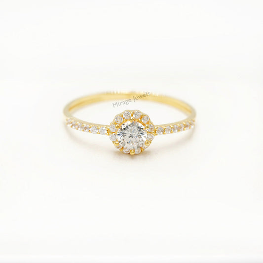 Dane 18K Ring in 18K Real Gold – Mirage Jewels