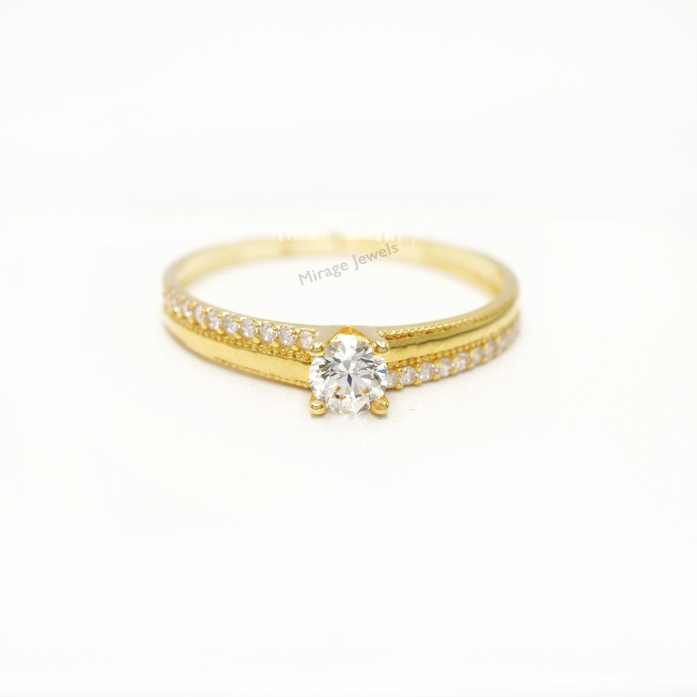 Riston 18K Ring in 18K Real Gold – Mirage Jewels