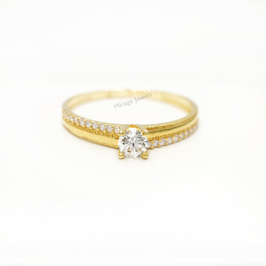 Riston 18K Ring in 18K Real Gold – Mirage Jewels