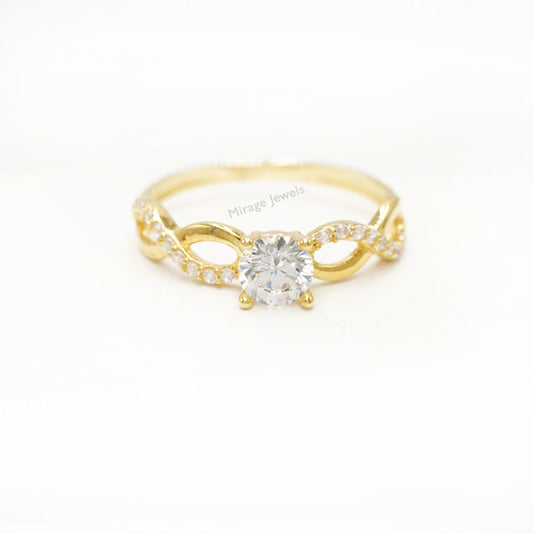 Baylor 18K Ring in 18K Real Gold – Mirage Jewels